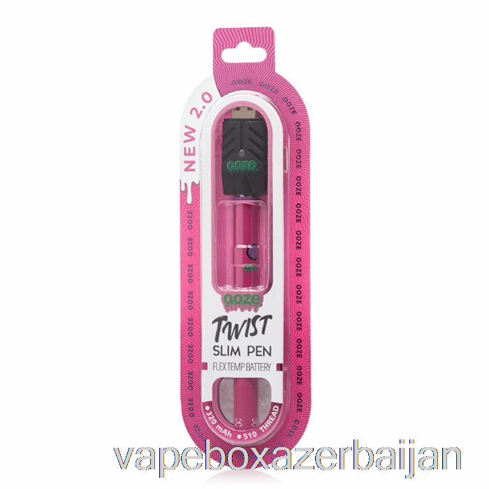 Vape Baku Ooze Slim Twist Pen 2.0 Flex Temp Battery Atomic Pink